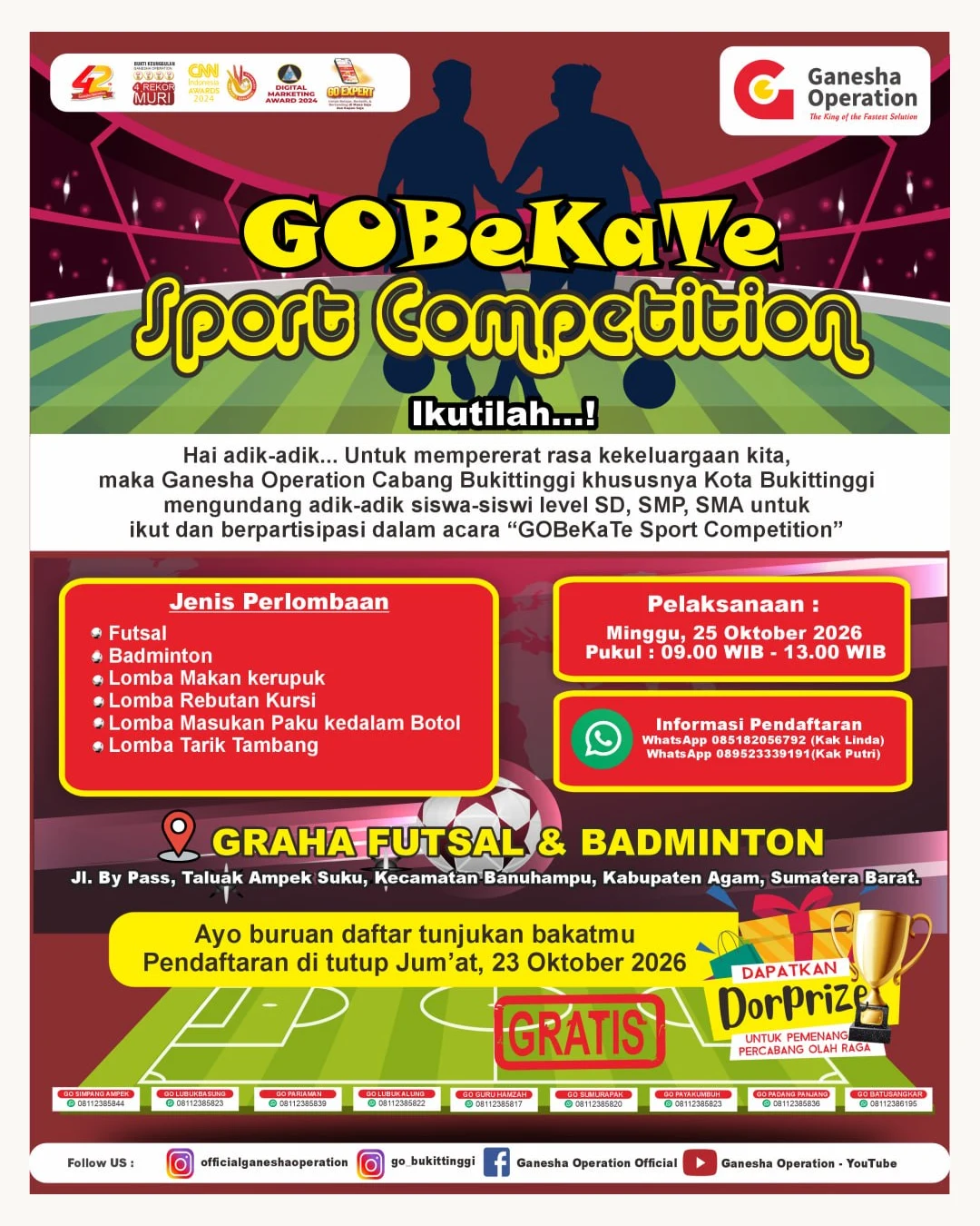 Poster GOBeKaTe Sport Competition