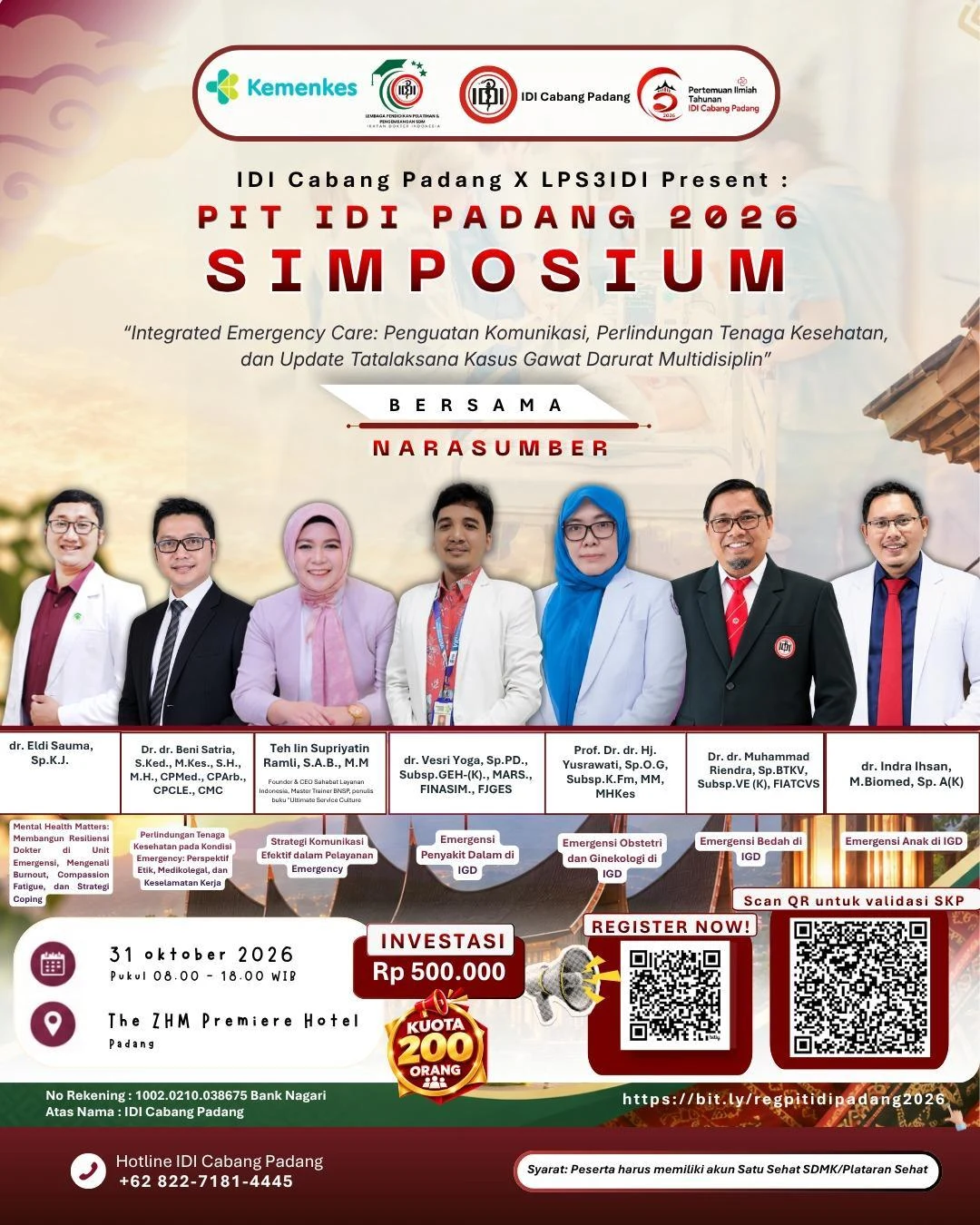 Foto PERTEMUAN ILMIAH TAHUNAN IDI CABANG PADANG 2026  1