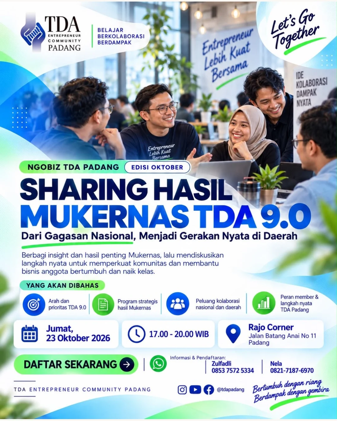 Poster  NGOBIZ TDA PADANG – EDISI OKTOBER