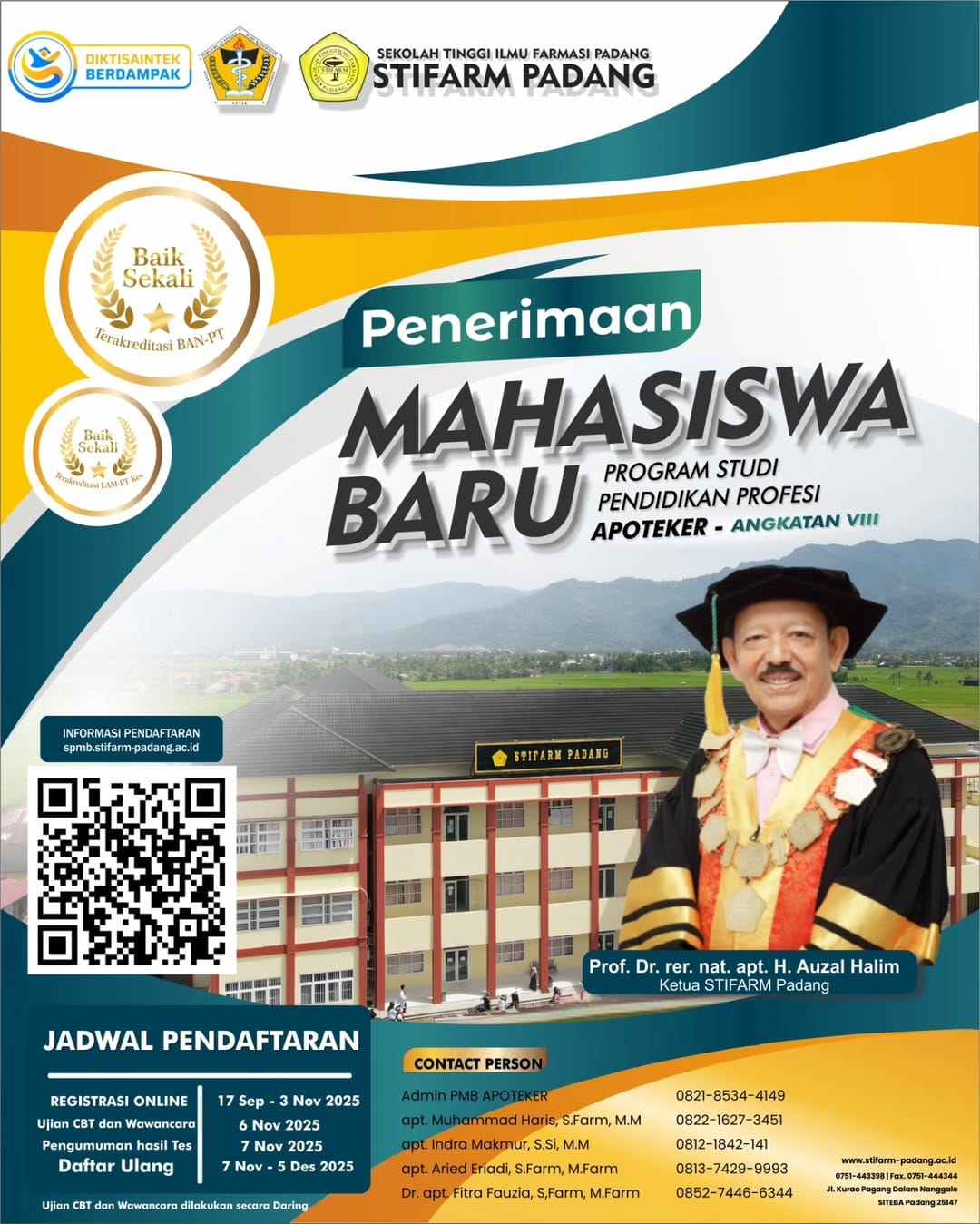 PENDAFTARAN MAHASISWA BARU PROGRAM STUDI PENDIDIKAN PROFESI APOTEKER ...